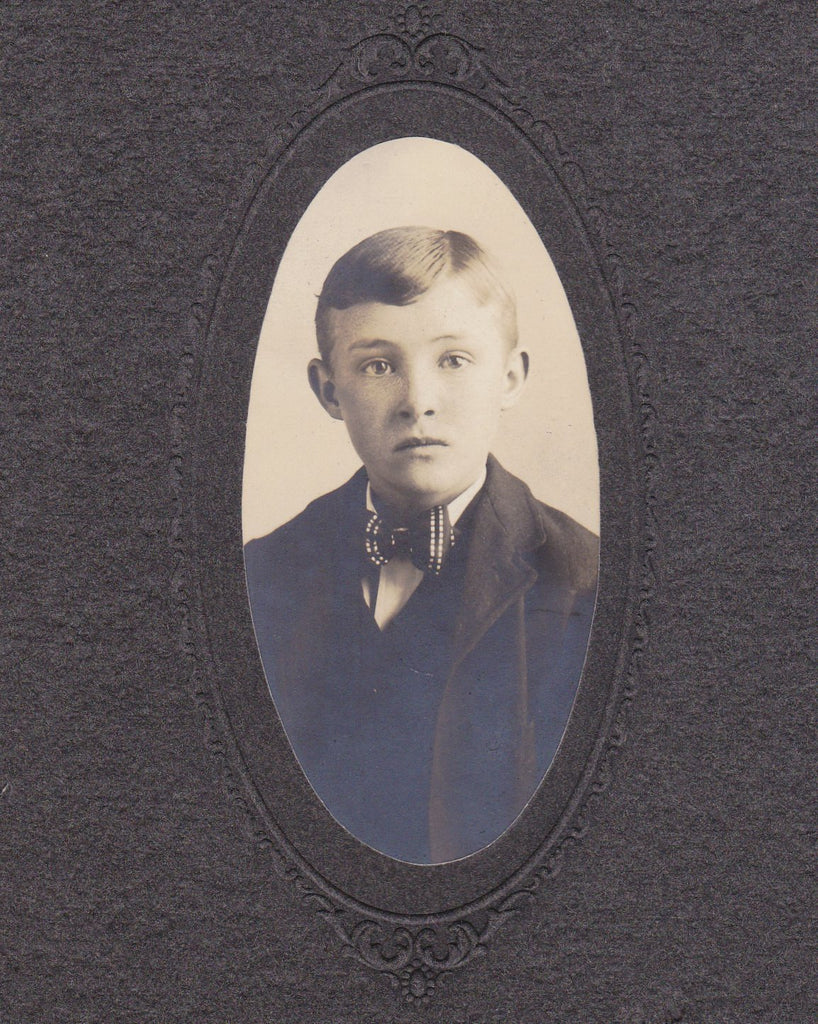 Handsome Lad- 1890s Antique Photograph- Victorian Boy- Cabinet Photo- Denver, CO- 19th Century Portrait- Found Photo- Ephemera