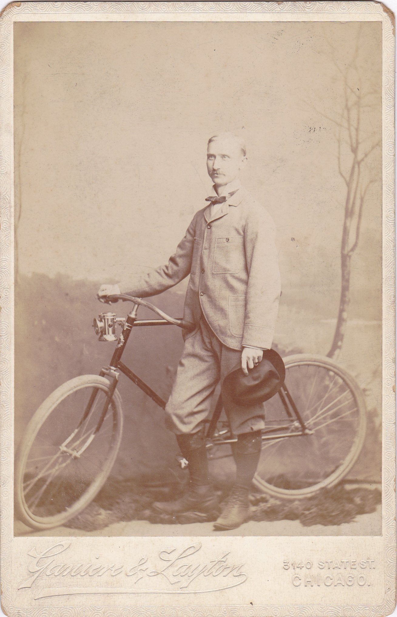 19th Century Biking A Century Victorian Cyclist- 1800s Antique