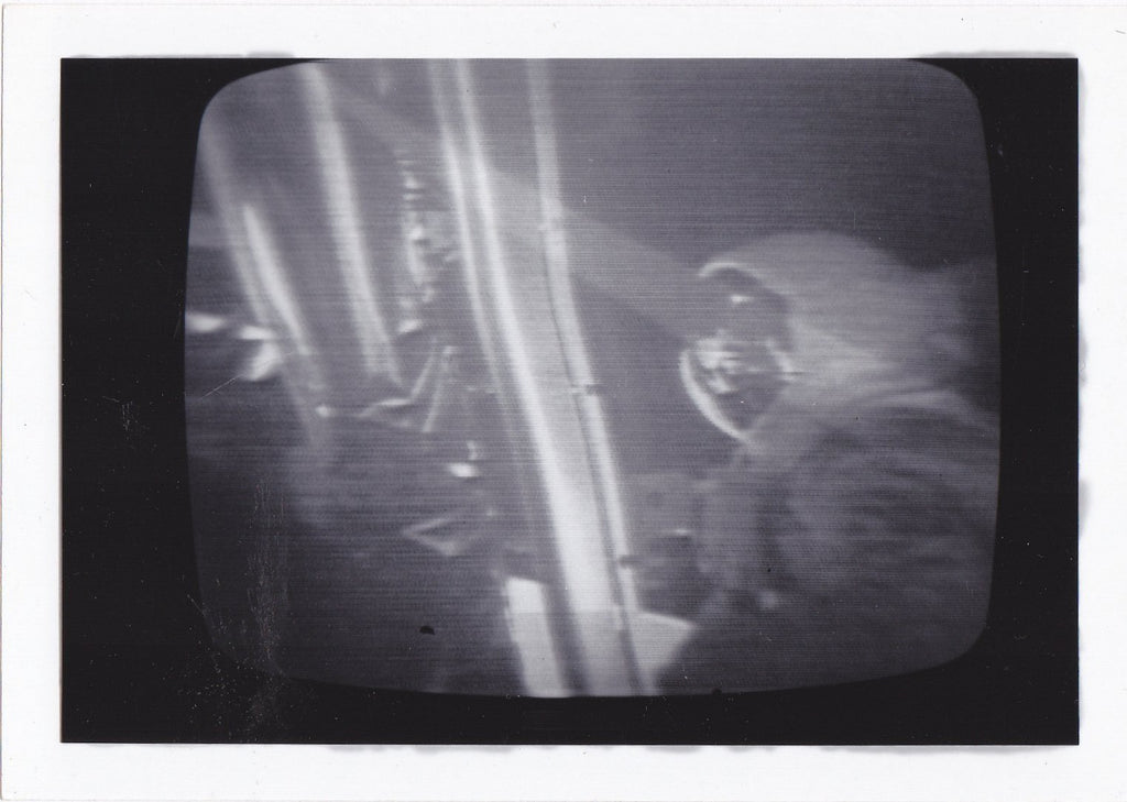 Men Walk on Moon- 1960s Vintage Photographs- SET of 5- July 20, 1969- TV Screen- Eyewitness History- President Nixon- NASA Astronauts- Snapshots