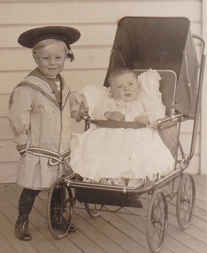 Edwardian Sailor Boy- 1900s Antique Photograph- Nautical Outfit