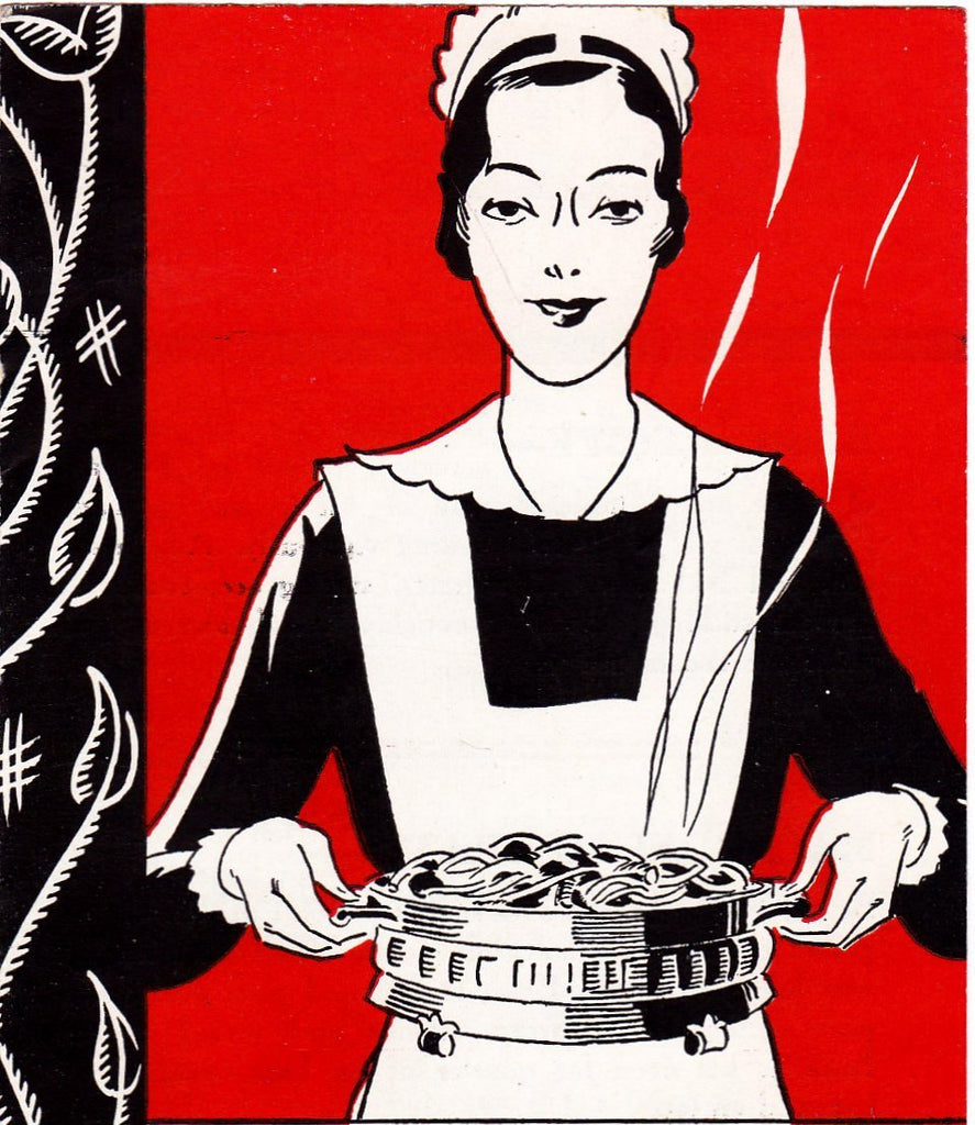 Tempting 20 Minute Macaroni- 1920s Antique Brochure- American Beauty Macaroni Products- Advertisement- Recipes- Waitress- Paper Ephemera
