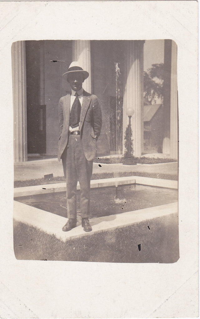 Taken At McKinley's Monument- 1900s Antique Photograph- Niles, Ohio- Real Photo Postcard- RPPC- Found Photo