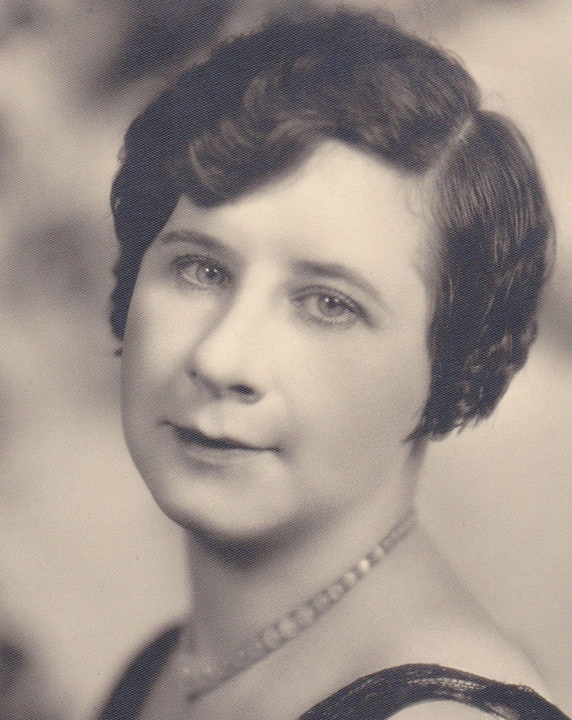 Smiling Eyes- 1930s Vintage Photograph- Beautiful Woman- Bobbed Hair- Studio Portrait