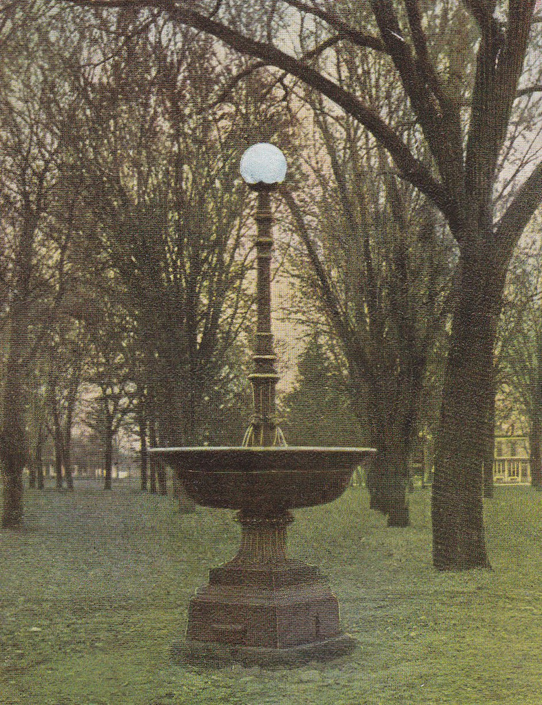 WCTU Water Fountain- 1910s Antique Postcard- Women's Christian Temperance Union- Lake Mills, Wisconsin- Prohibition History- Unused