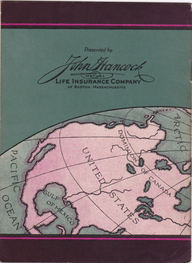 Peary and the Discovery of the North Pole- 1920s Antique Booklet- John Hancock Life Insurance- History Booklet- Exlplorer- Paper Ephemera