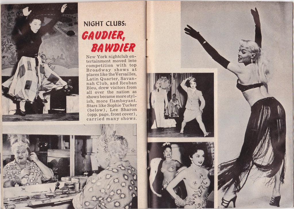 Gaudier, Bawdier- 1950s Vintage Magazine- Tempo Magazine- May 24, 1954- Lee Sharon- Liz Taylor- Joe McCarthy- 50s Pin Ups- Paper Ephemera