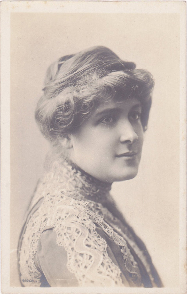 Miss Marie Studholme- 1900s Antique Photograph- Edwardian Actress Portrait- Beautiful Woman- Real Photo Postcard- RPPC